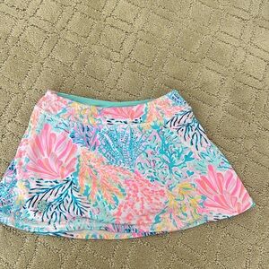LILLY PULITZER GIRLS LUXLETIC SKORT XS 2 3